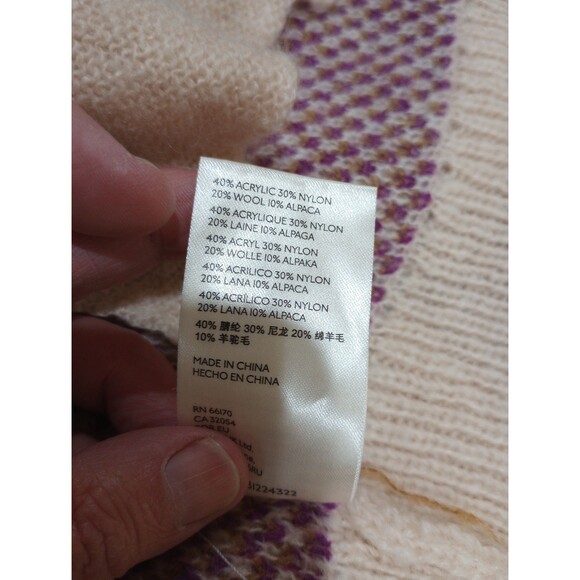 NWOT! Free People Argyle Avenue Oversized Maxi Open Front Cardigan - XS - Picture 10 of 12